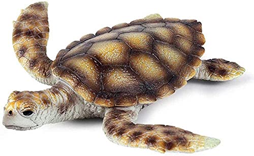 Tortue de mer marine figurine de table peinte à la main en résine réaliste pour bureau