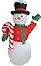 Produktbild Weihnachtsmann Aufblasbar LED Deko Weihnachten Verschiedene Motive für Innen und Außen (XXL Schneemann 405007)