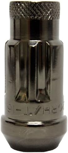 33002T Titanium Chrome 14mm x 1.5" Thread Size Locking Lug Nut, (Set of 4)