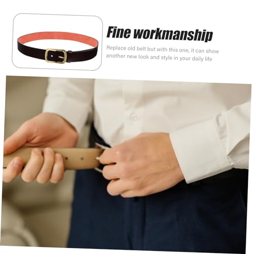 BESPORTBLE Vintage Men's Brown Belt Retro Buckle Adjustable Leather Accessory for Casual Jeans and Dress Pants3