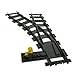 Produktbild Bausteine gebraucht 1 x Lego System Weiche Schiene dunkel grau Links mit Weichensteller gelb Eisenbahn Zug RC Train 2866 53407