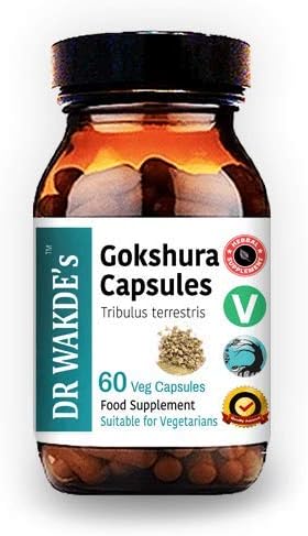 DR WAKDE'S Gokshura Cápsulas (Tribulus terrestris) - 60 cápsulas vegetales  Suplemento 100% puro y natural  Vegano, a base de plantas, apoya la