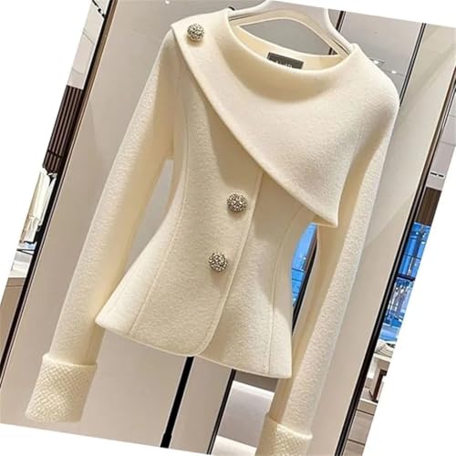Women's Long Wool Coat Elegant Temperament Warm Autumn Winter Casual Outerwear3