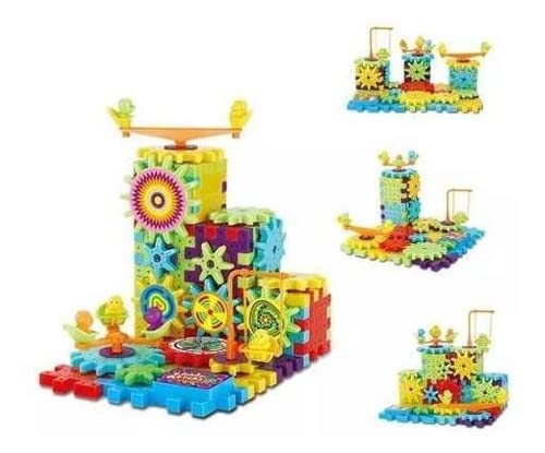 Steamtoy Engrenagem Maluca bloco de Engrenagens Coloridas – 81 peças, multi-colored, Tamanho único