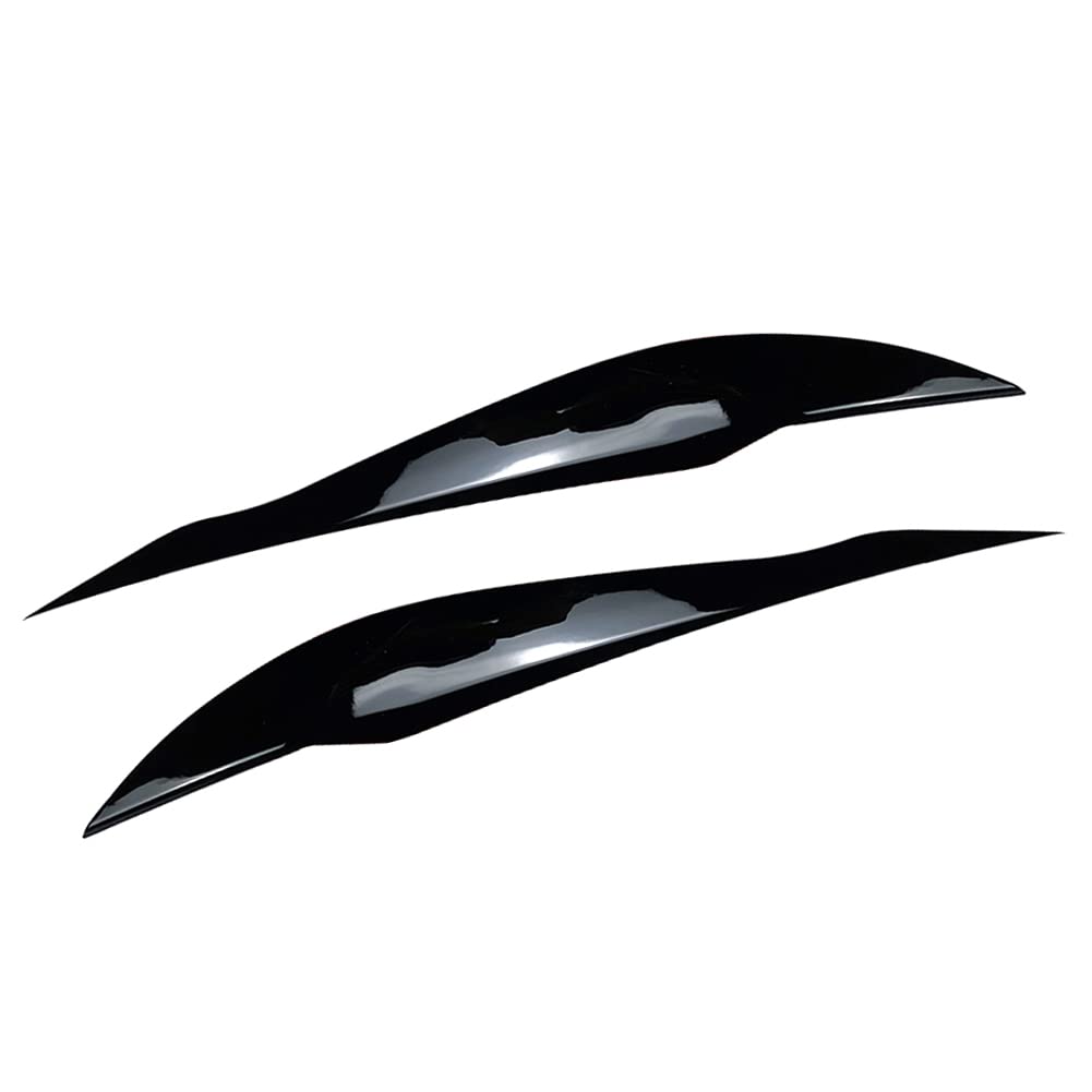 FSFYUK Adesivo per la copertura delle palpebre del faro, adesivo decorativo per la copertura delle palpebre del faro per Serie 3 F30 F31 2013 2014 2015 2016 2017 2018, Nero lucido