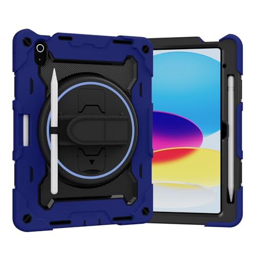 Coque iPad 11 2025 A16 étui bleu multi-angle pour enfant