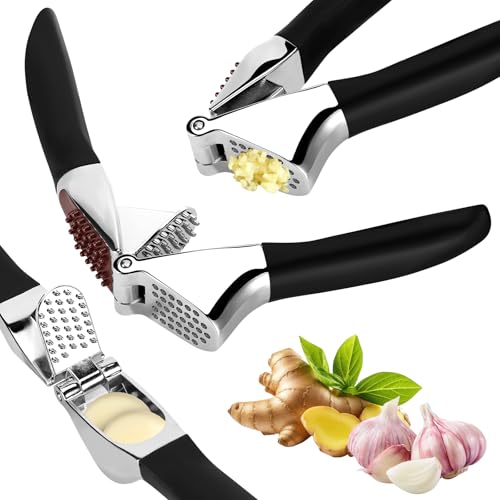 Knoblauchpresse Aus Edelstahl Und Zinklegierung, Komfortablem Und Rutschfestem Griff, Effizientes Ausdrücken Von Knoblauch Und Ingwer für Die Küche Knoblauchpresse Aus Edelstahl Und Zinklegierung, Komfortablem Und Rutschfestem Griff, Effizientes Ausdrücken Von Knoblauch Und Ingwer für Die Küche