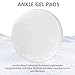 Hbbgdiy 2Pcs Ankle Gel Pads 2.5 Inch Round Clear Ankle Protector Soft Lightweight Cushioned Gel Guards for Ice Skating Roller Skates Ski Riding Foot Support