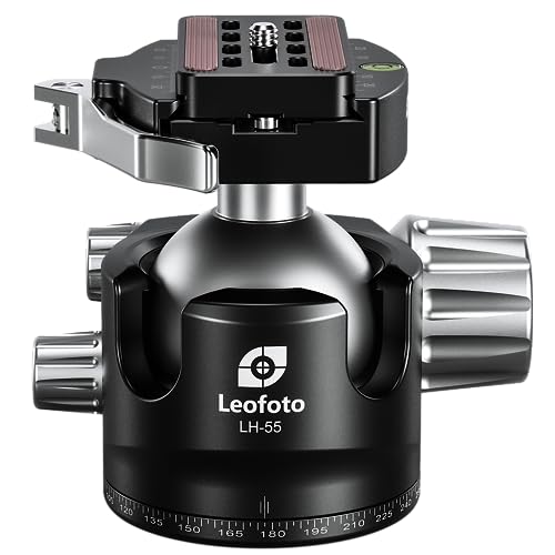 Leofoto LH-55LR Tête Sphérique Arca Trou 3/8 Pouces Niveau à Bulle