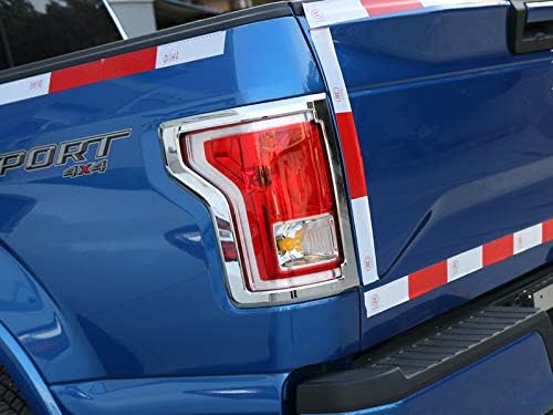 ABS Chrome Rear Tail Light Trim Cover 2pcs for Ford F150 F-150 2015-2019