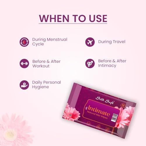 Image of Intimate Wipes Women - 30 Wipes (Pack of 3 x 10) | Menthol & Fragrance Extract | pH Balanced, Alcohol & Paraben Free | Skin-Friendly Daily Hygiene