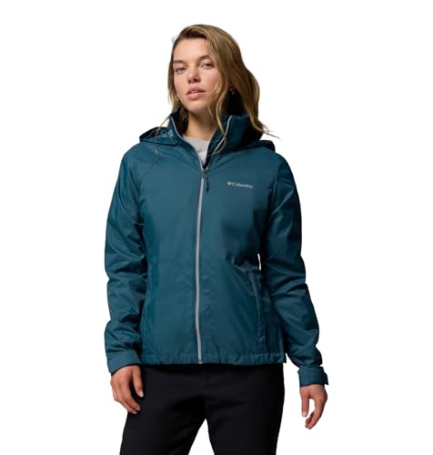 Columbia Womens Switchback IV Rain Jacket, Everblue, Large