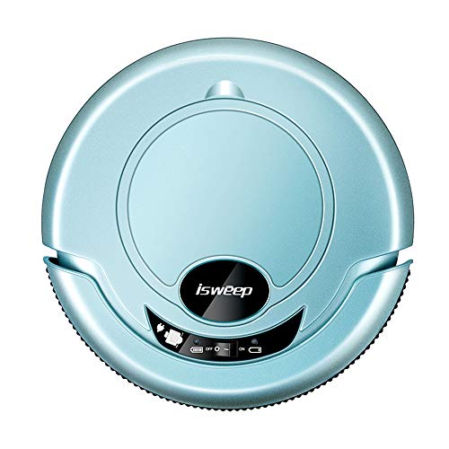 ISWEEP JWS-S320 Robot Vacuum Cleaner Slim Wet and Dry Mopping/Anti-Collision System/Schedule Cleaning Plan Automatic Cleaning/Spot Cleaning/Edge Cleaning Blue