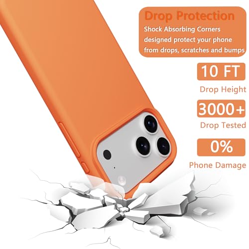 Image of iPhone 17 pro Max /18 pro Max Case Silicone(Sugar Orange)