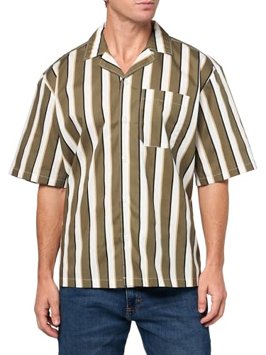 HUGO Resort Shirt Maillot de Sport imprimé intégral léger et fluide coupe confort Homme