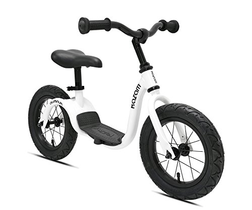 KaZAM Alloy No Pedal Balance Bike, Pearl White, 12