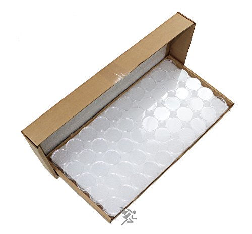 Capsulas para Monedas 39mm 250 piezas acrílico transparente miniatura 1