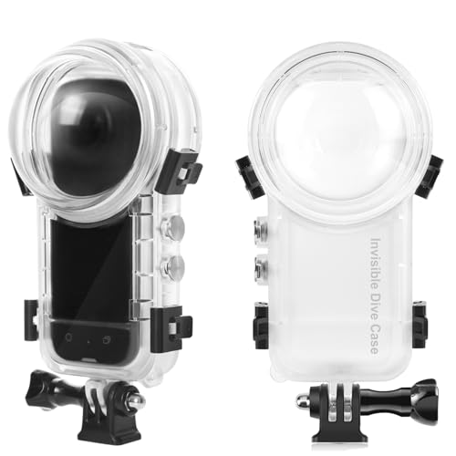 Custodia Subacquea Per Insta360 X4 – Impermeabile Fino A 50 M, Lenti Ottiche AR, Montaggio Rapido, Invisibilità 360°, Kit Completo Con Accessori