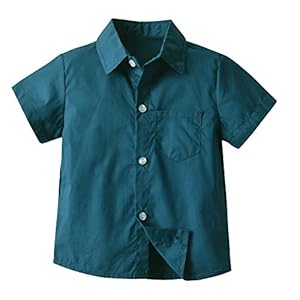 Baby Jongens Button-Down Shirts Zomer Heren Outfits Kleding Korte Mouw Shirt Tops voor 1-8 Jaar