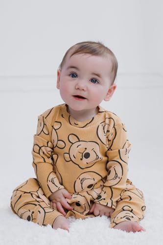 Image of Disney Girls' Ribbed Long Sleeve Tee and Pants Set for Baby & Kids
