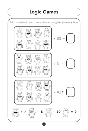 Image of Maths and Logic Games for Brilliant Kids - 8 to 9 Years Old - Activity Book for Kids - Brain Boosting | Math Booster | Activity Book to develop Math Skills | Best Birthday, Return Gift