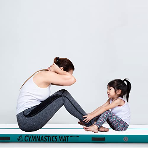 Bax Astronave Gymnastics Mat Tumbling Mat 10Ft*3.28Ft*4In Gym Mat Tumbling Mats For Gymnastics For Home With Electric Air Pump For Training/Cheerleading/Yoga/Water Fun (10Ft, Blue) #TOP5