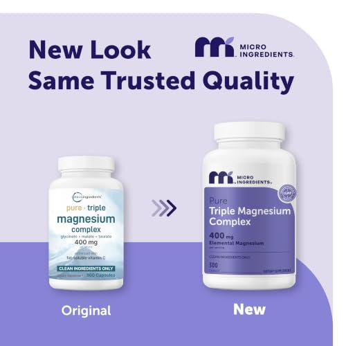 Image of Micro Ingredients Pure Triple Magnesium Complex | 300 Capsules
