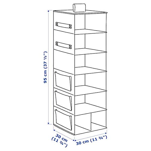 Rangement suspendu 7 compartiments beige pour harmoniser l'organisation du bureau à la maison - 4