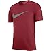 NIKE Men's Dry Swoosh Heather Tee, Gym Red, X-Large