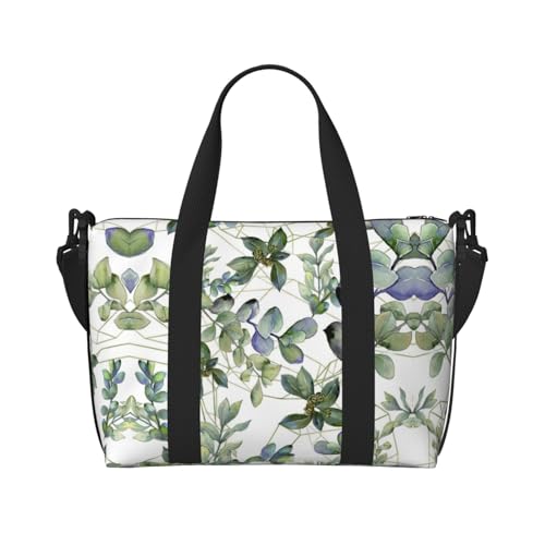 Sac de voyage femme eucalyptus noir en taille unique avec toile légère
