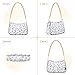 Shoulder Bags for Women American Patriotic Stars Hobo Tote Handbag Small Clutch Purse with Zipper Closure