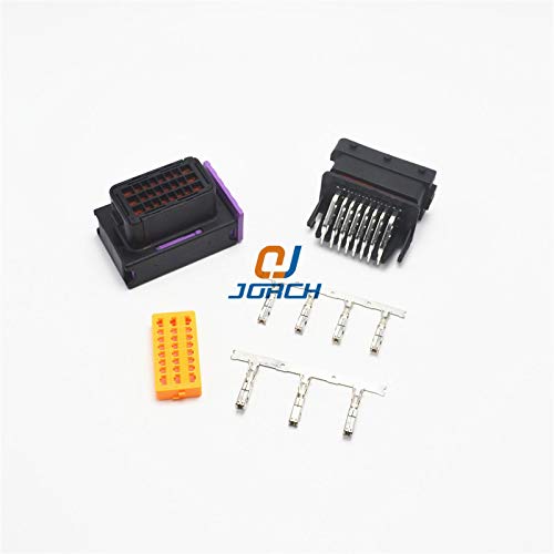 Davitu 5 Set FCI ECU Connector 24 Pin 24 Way Male And Female automotive Housing Sealed Connectors Plug Socket 211PC249S8005 - (Package: 10 sets)