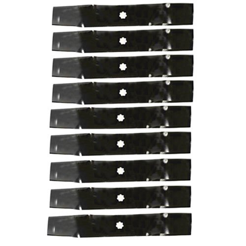 (Pack de 9) lowes Aftermarket Premium Sustitución XHT 17" X 2  12" 7 Lóbulo de mulching Lawn Mower Deck Blade  228461