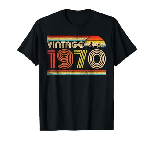 Vintage 1970 Classic 1970 Birthday 1970 Year Old Vintage Camiseta