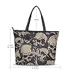 Große Schultertasche mit Totenkopf-Muster, Handtasche, Strandtasche für Damen und Mädchen, Mehrfarbig - multi - Größe: Large #1