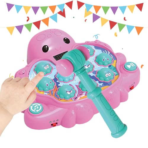 Jeu de frappe à la taupe poulpe : jouet éducatif de coordination pour fille et garçon