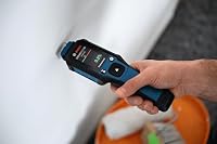 Bosch Professional Pin-Feuchtemessgerät GMP 2-15 (misst 37 Holzarten und 10 Baustoffe, integriertes Thermo-Hygrometer, IP 65, 2x AA Batterie, Tasche) – Ansicht 8