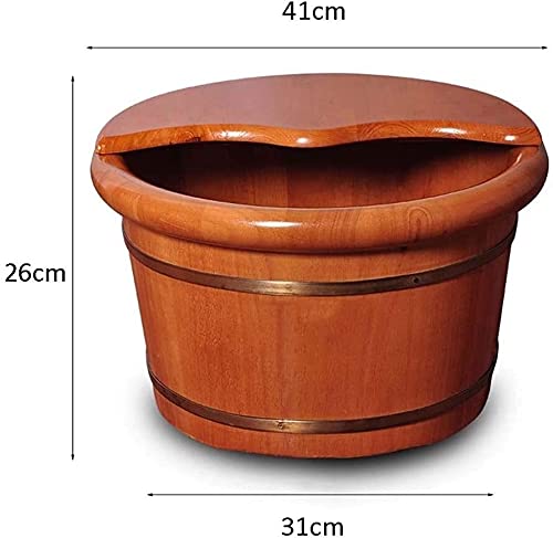 Bañera de madera para pedicure y spa de pies miniatura 5