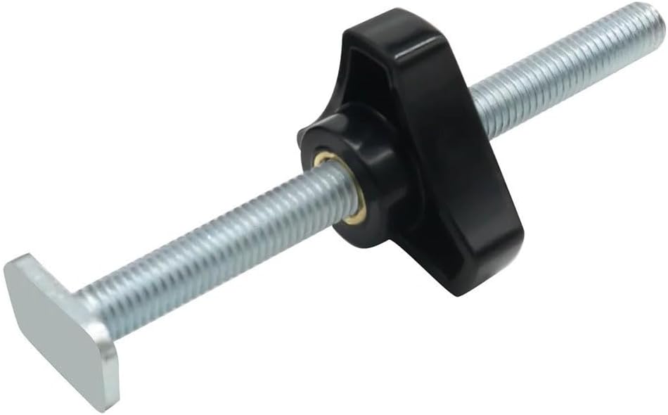 5 Sets M8 T Slot Bolts and Knobs with Plastic Nuts for Woodworking Jigs and Fixtures Compatible with Router Tables Chop Saw Fences and Drill Presses