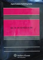BA 18: Business Law 1454806273 Book Cover