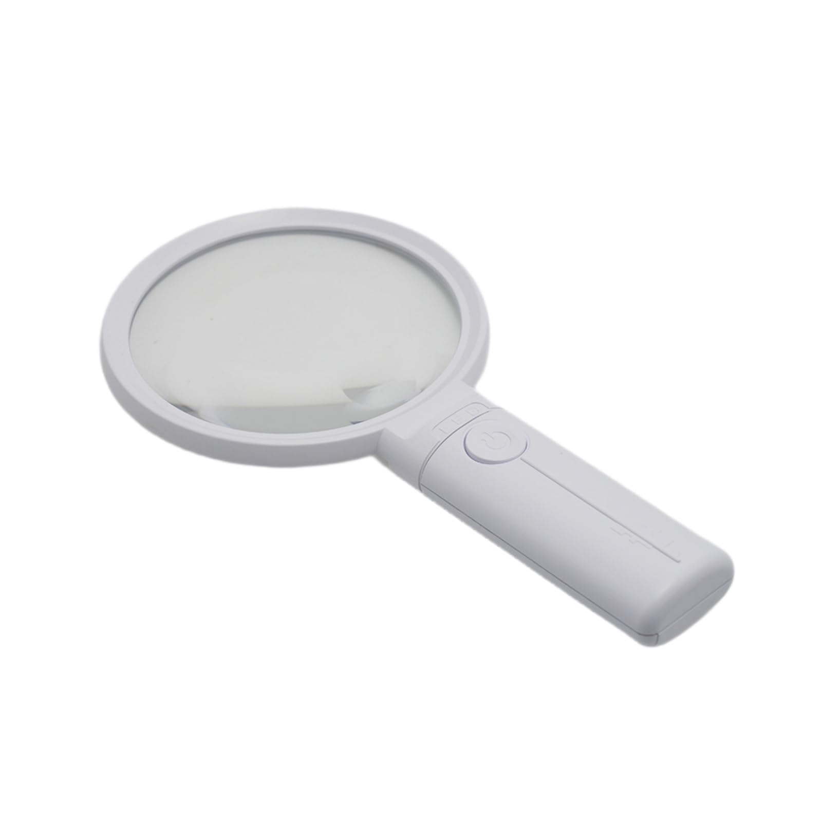 HTTGDGDH 3X Magnifying Glass With Led Light Hand-Held Magnifier Elderly Reading Observe With Handle White For Make Maps, Manuals, Student Coin Jewelry Exploring Gift