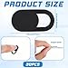 LIQWEI 30Pcs Webcam Cover, Camera Privacy Cover Slide, Phone Laptop Camera Computer Cameras Covers Slide, Webcam Covers for Laptops Protect Your Privacy Security Fits Most Laptop, Desktop, Smartphone