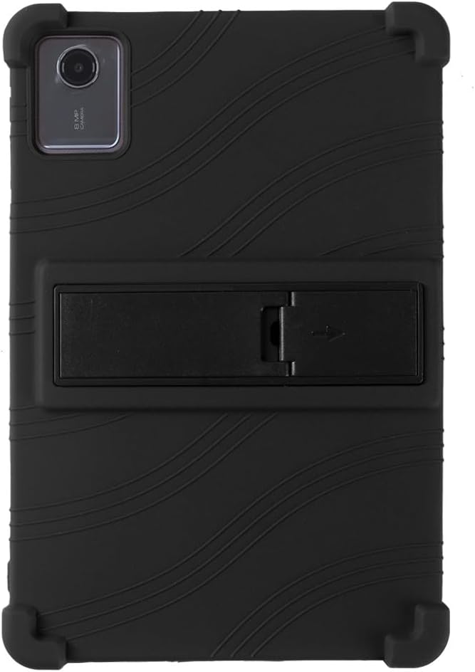 Generic case Compatible with Lenovo Idea Tab Pro TB373FU 12.7 inch 2025 (Color : Black) Silicon Hard Stand Back case Cover