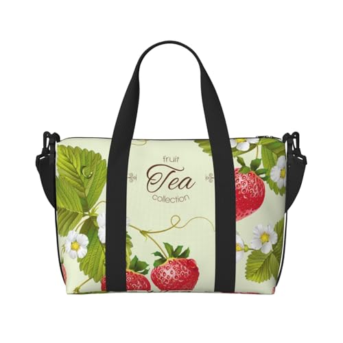 Sac de voyage imprimé fraise léger pour simplifier vos déplacements quotidiens
