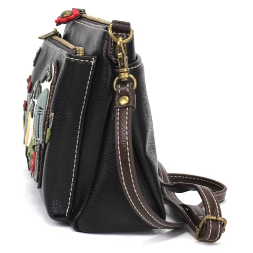Image of CHALA RFID Protected Vegan Leather Deluxe Crossbody Bag with Adjustable Straps