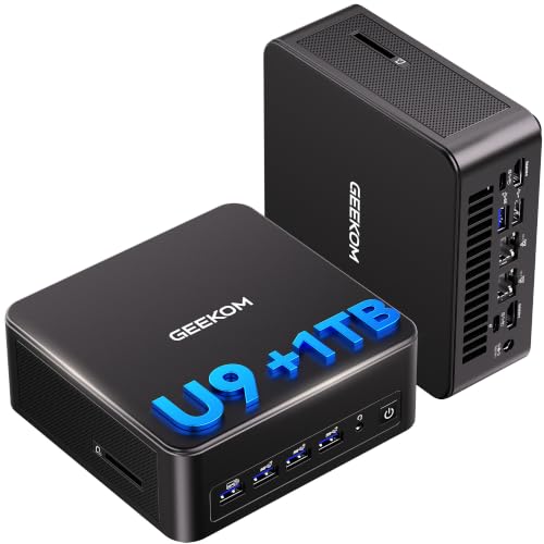 GEEKOM IT13 MAX Mini PC (Next-Gen Performance), Intel U9 185H (Up