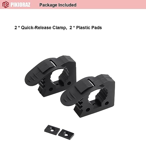 Pikioraz 2PCS Halterung Gummiklemme, Klemme Griff für 3cm - 3.8cm Montagewerkzeuge Durchmesser Werkzeuge und Ausrüstung für Geländewagen, Offroad SUV, Trucks, UTV, ATV, Van, LKW, Boot,Zug