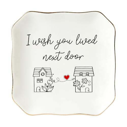 HEXMOZ Friendship Gifts for Women - Mothers Day for Friend, Best Friend - I Wish You Lived Next Door Long Distance Birthday Ideas for BFF Soul Sister - 4.5