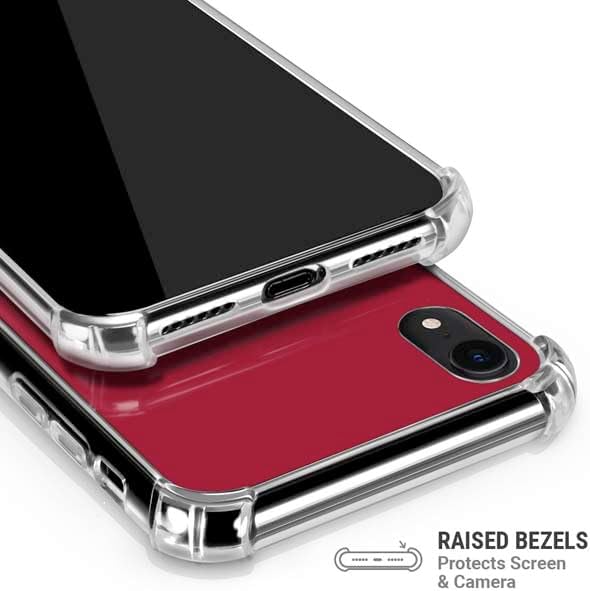 Skinit Clear Phone Case Compatible with iPhone XR - Officially Licensed University of Arkansas-Fayetteville Razorbacks Logo Design