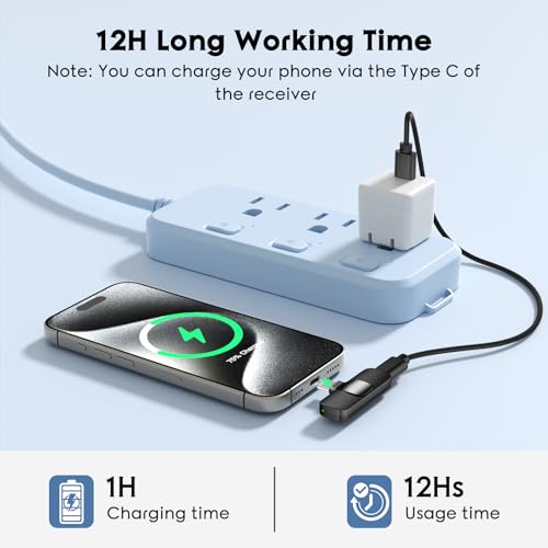 Hehottc M2 2 Pack Type C Mini Wireless Lavalier Microphone thumb #3